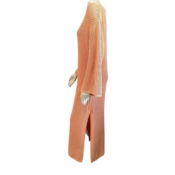 YFB Young Fabulous & Broke Women's Coral Crochet Maxi Dress Cover-up Large NWT - Picture 11 of 11